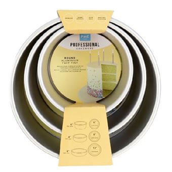 Picture of ROUND CAKE PAN set of 3,  6  8  10-INCH